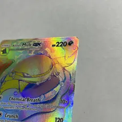 Pokemon Card Alolan Muk GX 157/147 Burning Shadows Holo Rainbow Secret Rare - Image 5