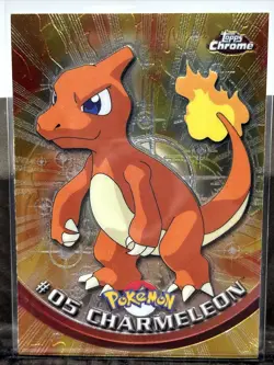 Charmeleon Spectra Chrome Topps #5 TV Animation Pokemon Card 2000 - Image 1
