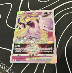 Pokemon Go Mewtwo VSTAR Holo Ultra Rare Card 031/078 Pokemon TCG - Image 1