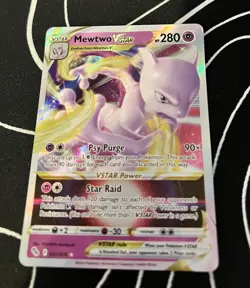 Pokemon Go Mewtwo VSTAR Holo Ultra Rare Card 031/078 Pokemon TCG - Image 3