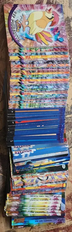 pokemon topps 172 cards lot, poketrivia, movie scenes, pikachus vacation, & foil - Image 3
