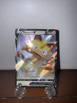 Meowth V SWSH004 SWSH: Sword & Shield Promo Cards Holo - Image 1