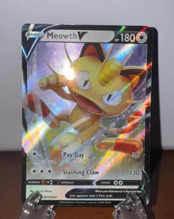Meowth V SWSH004 SWSH: Sword & Shield Promo Cards Holo - Image 2