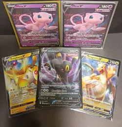 Pokemon V & EX 7 Card Lot, Near Mint Holo Pokemon Cards (2020-2025) - Image 1