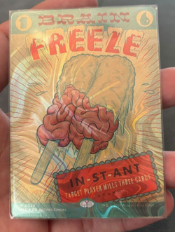 HALO FOIL - Brain Freeze - Secret Lair Countdown Kit Encyclopedia of Magic MTG - Image 1