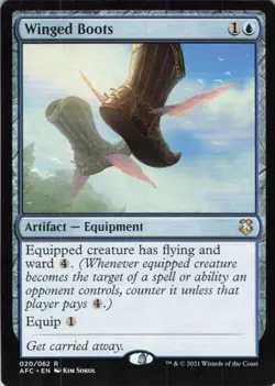 MTG Winged Boots (20) | NM | Adv. Forgotten Realms {AFC} - Image 1