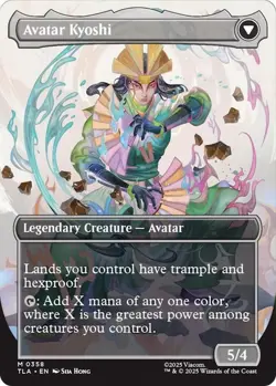 The Legend of Kyoshi (Borderless) - Avatar: The Last Airbender- (Foil)(NM) - Image 2