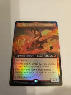 Zuko, Firebending Master Extended FOIL MTG Avatar: TLA Nm/M *ON HAND* - Image 1