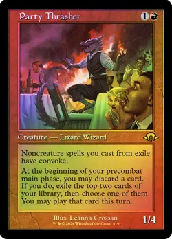 MTG FOIL Party Thrasher Retro Frame - Modern Horizons 3 #419 - Image 1