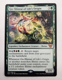 MTG - Go-Shintai of Life's Origin 037 Kamigawa: Neon Dynasty Commander NM/LP - Image 1