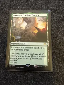 MTG Yavimaya, Cradle of Growth, NM/EX, English Modern Horizons 2 - Image 1