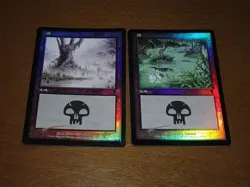 FOIL Lands lot Odyssey Japanese x10 mtg SP,MP [FC] E - Image 4