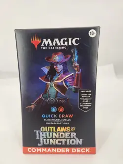 Magic MTG - Outlaws of Thunder Junction Quick Draw Commander Deck - NEW/SEALED - Image 1
