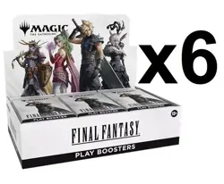 MTG Magic The Gathering Final Fantasy Play Booster Sealed Case 6 Boxes per Case - Image 1