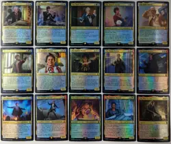 Doctor Who Magic the Gathering FOIL Commander EDH collectible x15 doctors set - Image 1