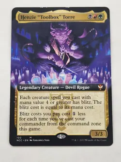 Henzie "Toolbox" Torre Extended Art #102 NCC New Capenna Commander MTG MP - Image 1