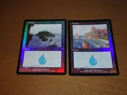 FOIL Lands lot Odyssey English x10 mtg SP,MP [FC] B - Image 3
