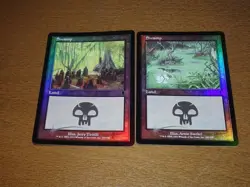 FOIL Lands lot Odyssey English x10 mtg SP,MP [FC] B - Image 4