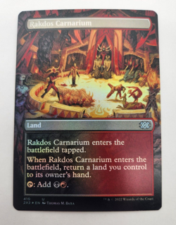 MTG: RAKDOS CARNARIUM (BORDERLESS) Lightly Played FOIL #410 (DOUBLE MASTERS ) - Image 1