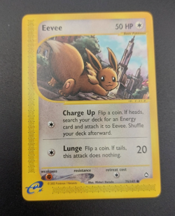 Pokemon Card Eevee 75/147 common Aquapolis LP - Image 1