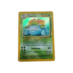 1999 Venusaur 15/102 Base Set Unlimited Holo Rare Pokemon TCG MP - Image 3