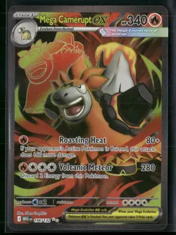 Pokemon TCG Mega Camerupt ex 156/132 - Mega Evolutions - Near Mint - Image 1