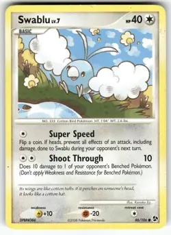 Swablu Great Encounters Common Pokemon Moderately played - Image 1