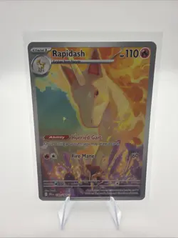 Rapidash 189/182 Sv10: Destined Rivals Holo Rare Pokemon TCG Illustration - Image 1