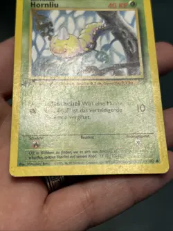 Pokemon TCG Weedle (Hornliu) Base Set 69/102 1st Edition Common GERMAN- MP - Image 4