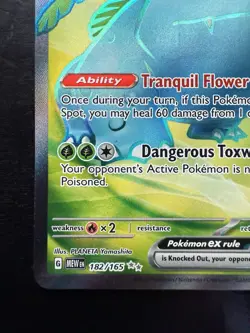 Pokemon Venusaur ex Scarlet & Violet 151 182/165 Holo Ultra Rare Full Art (NM) - Image 4