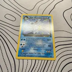 Pokemon TCG Dark Blastoise 20/82 Non-Holo Team Rocket Series LP/NM - Image 2