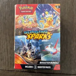 Pokemon TCG Scarlet & Violet Surging Sparks Booster Bundle 6 Packs - New Sealed - Image 1