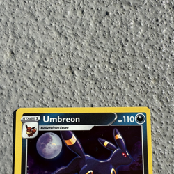Pokemon TCG Evolving Skies Umbreon SWSH129 Black Star Cosmos Holo Promo NM - Image 4
