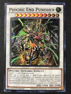 Yu-Gi-Oh TCG #RA02-EN032 Psychic End Punisher 1st Edition Super Rare LP - Image 1