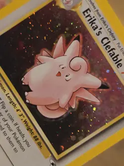 ERIKA'S CLEFABLE 003/132 Gym Heroes Pokemon Card Holo Excellent Condition - Image 2