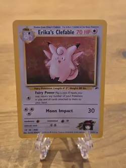 ERIKA'S CLEFABLE 003/132 Gym Heroes Pokemon Card Holo Excellent Condition - Image 5