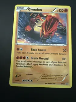 Groudon - XY52 - Cosmos Holo - Black Star Promo - Pokemon Card - LP - Image 1