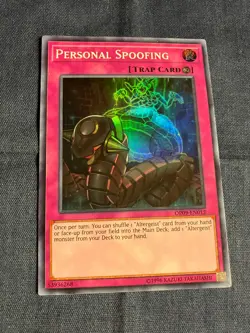 Personal Spoofing Super Rare Trap Card OP09-EN012 Yu-Gi-Oh! - Image 1