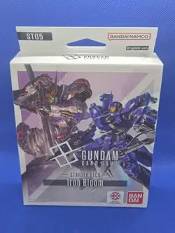 SEALED NEW Gundam Trading Card Game Starter Deck 05: Iron Bloom ST05 - IN HAND - Image 1