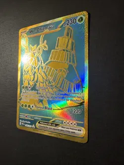 Pokemon Card Wo-Chien EX 240/091 Gold Full Art Paldean Fates - Image 2