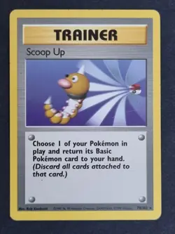 POKEMON - Scoop Up - Trainer Card - Rare Base Set 78/102 - Image 1