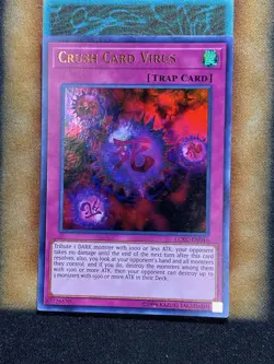 Yugioh Crush Card Virus LCKC-EN046 Ultra Rare DPKB Art MP - Image 1