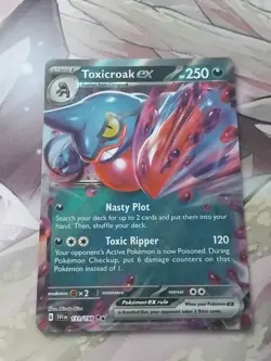 Pokemon - Toxicroak ex - 131/198 - Scarlet & Violet - Half Art Card - Image 1