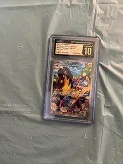 Pokemon Card CGC Pristine 10 Iono's Kilowattrel AR 104/100 SV9 Battle Partners - Image 2