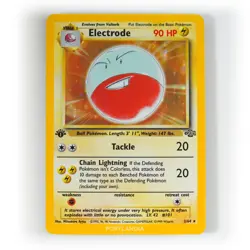Pokemon - Electrode Holo - 1st Edition - 2/64 - Jungle - Rare Card - LP - Image 1