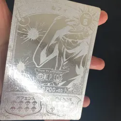 R033 Luffy No.5 Silver Holo Japanese One piece Big Retro Card Super Rare - Image 2