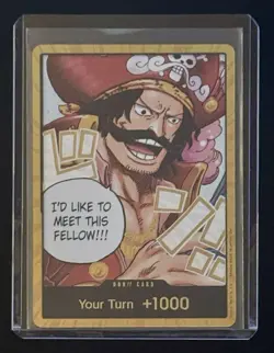 One Piece Card Don!! Gol D. Roger Gold ENGLISH OP13 Carrying on His Will GOLD - Image 1