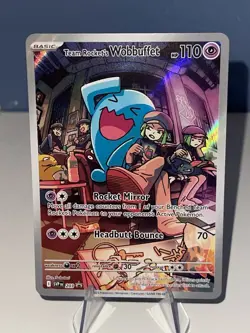 Pokemon TCG Team Rocket's Wobbuffet 203 Sv: Scarlet & Violet Promo Cards - NM - Image 1