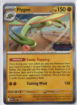Flygon MEP 016 Phantasmal Flames Prerelease Promo Pokemon Card NM Unique Art - Image 2