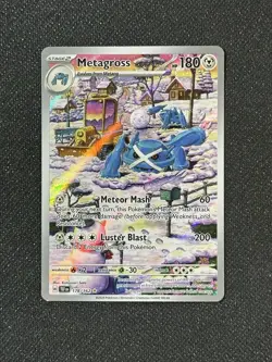 NM Metagross 178/162 Temporal Forces Illustration Rare Holo Pokemon Card - Image 1